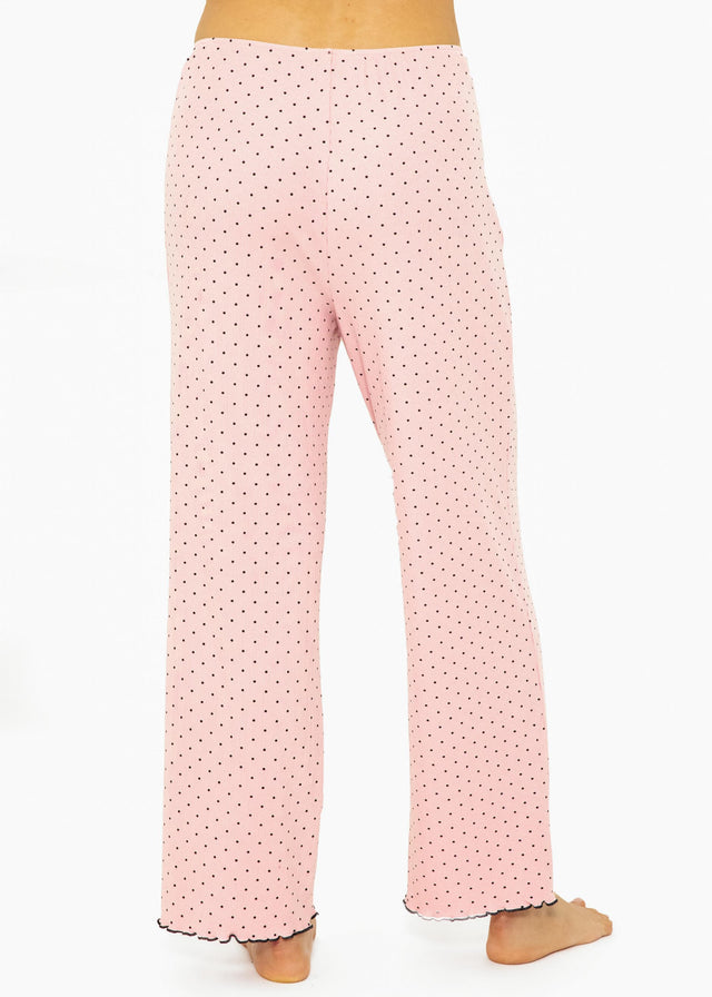 Schlafhose mit Pünktchen - rosa