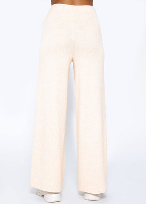 Schlupfhose, super soft, mit weitem Bein - beige