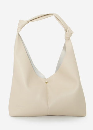 Shopper with knot detail - beige