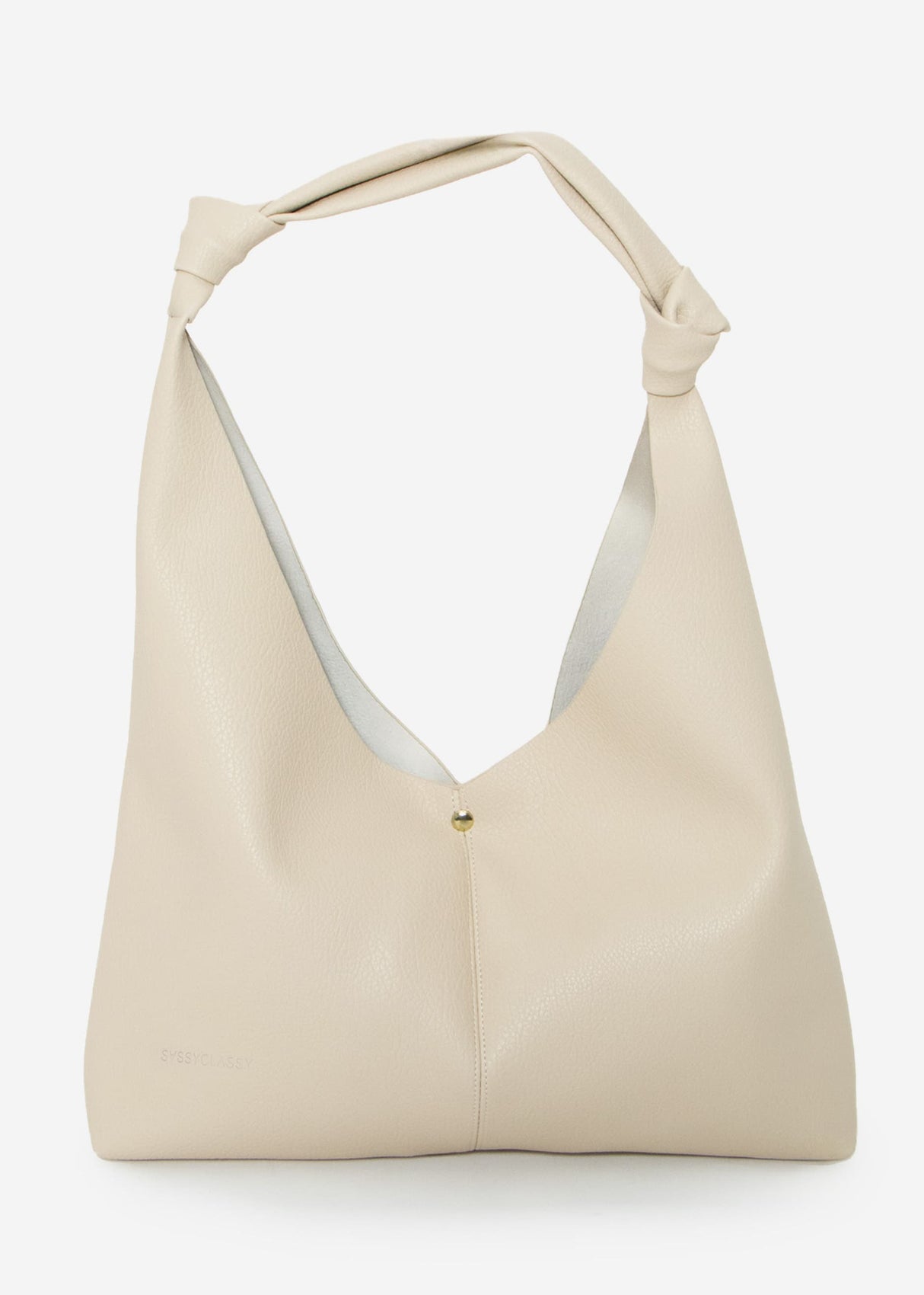 Shopper with knot detail - beige