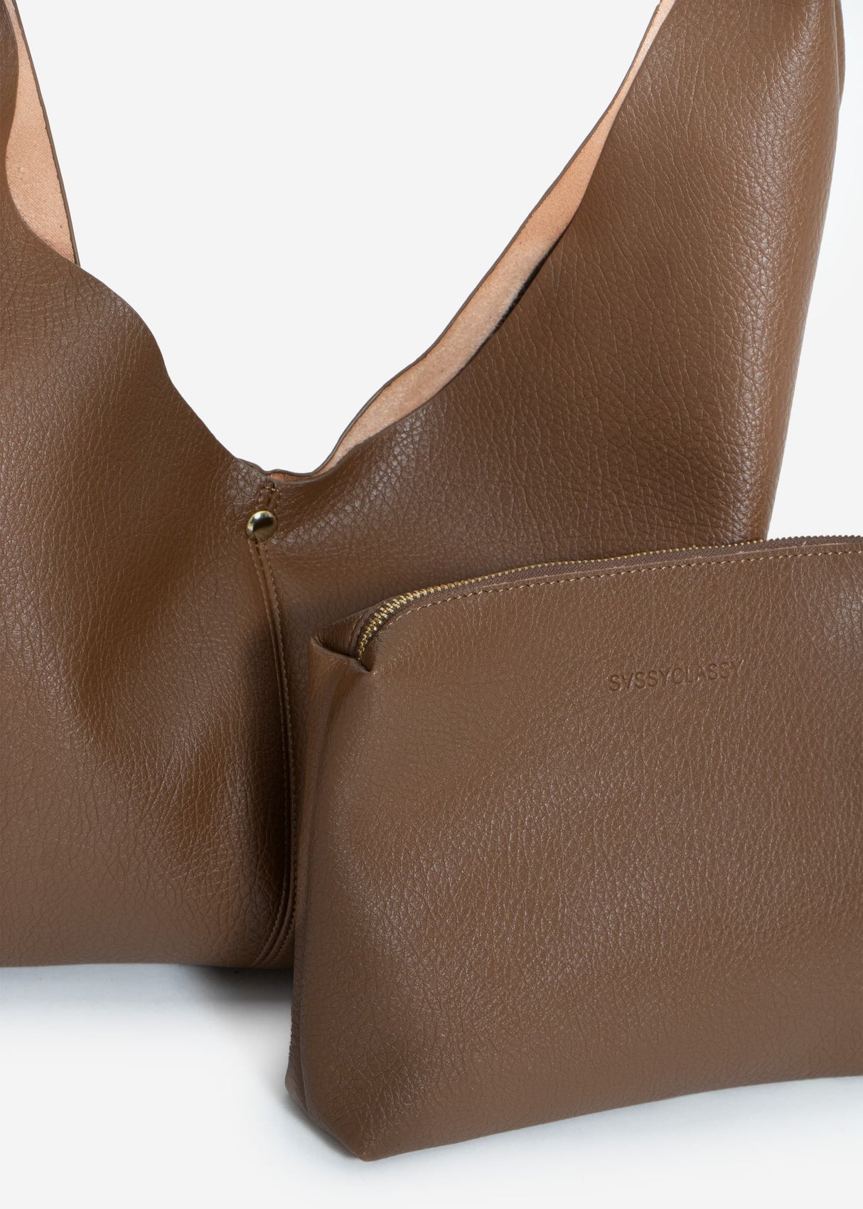 Shopper mit Knotendetail - braun