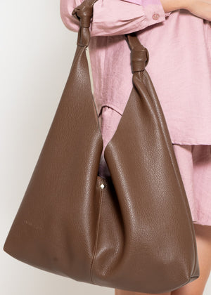 Shopper mit Knotendetail - braun