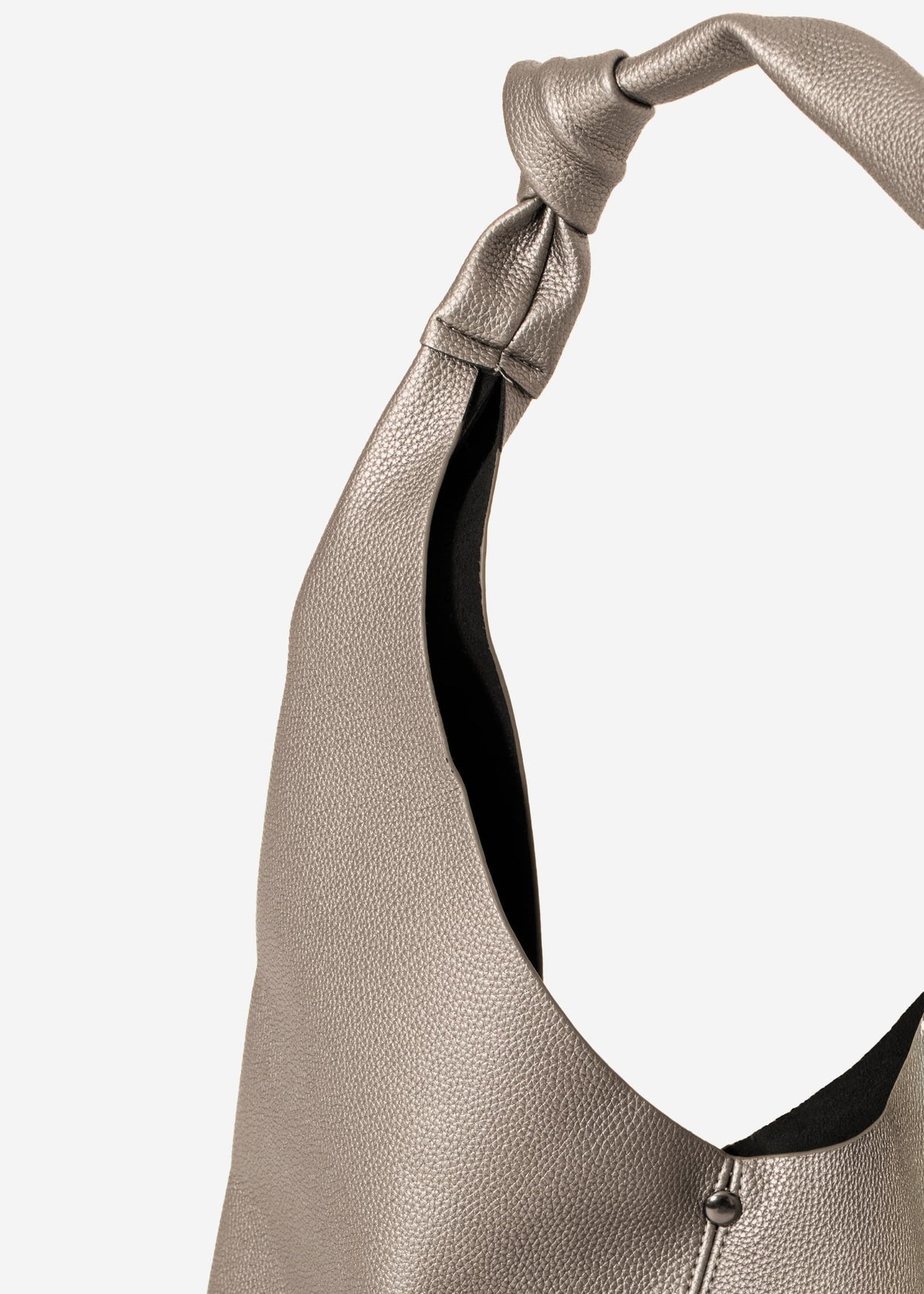Shopper mit Knotendetail - metallic