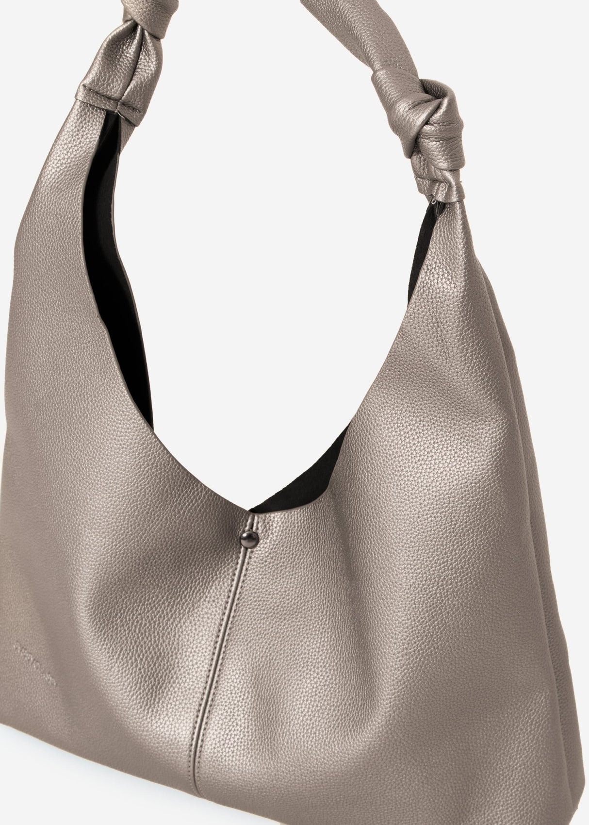 Shopper mit Knotendetail - metallic