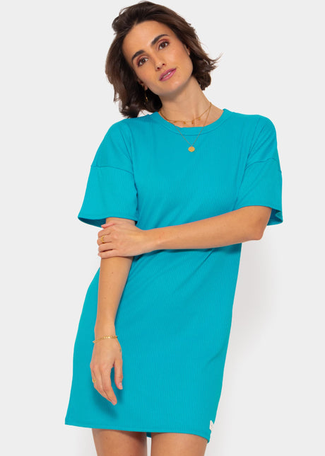 T-shirt dress - azure blue by SASSYCLASSY