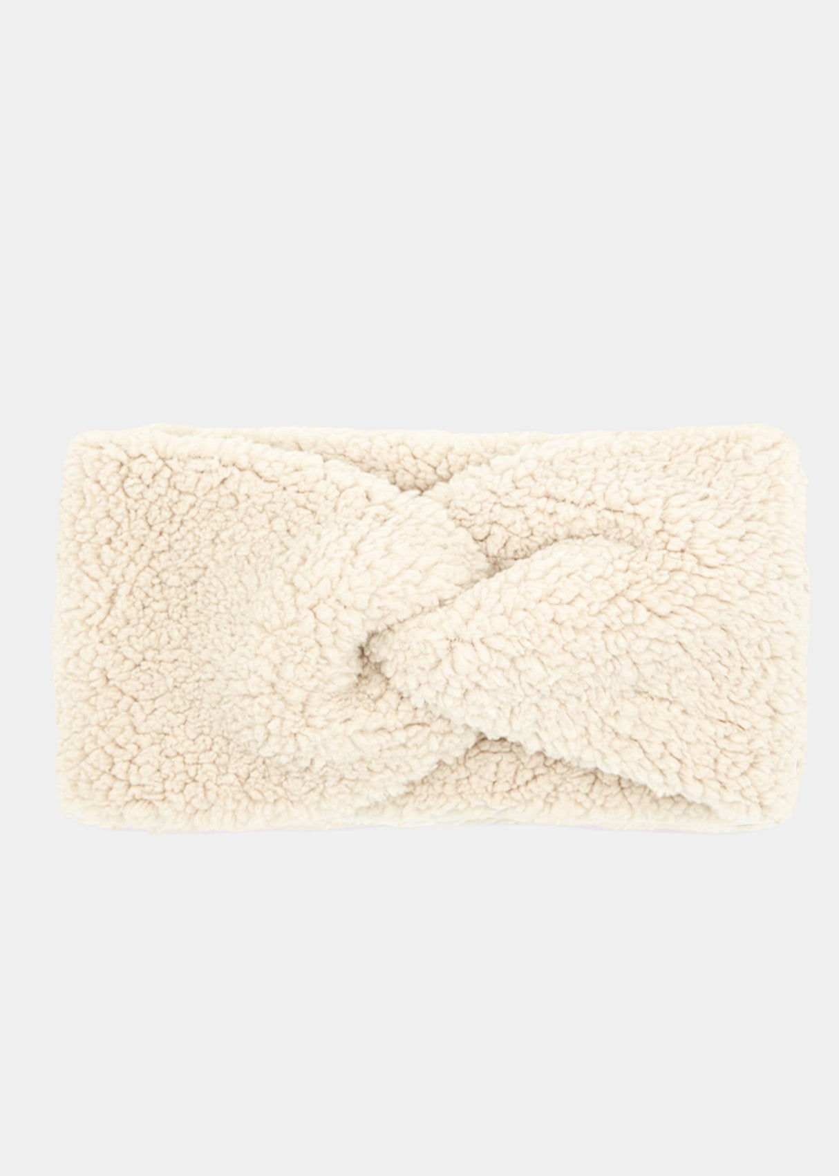 Teddy headband - off-white
