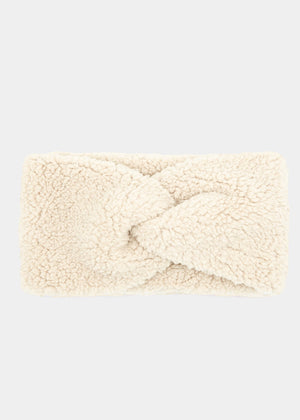 Teddy headband - off-white