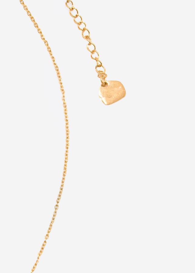 Necklace with intertwined rings - gold