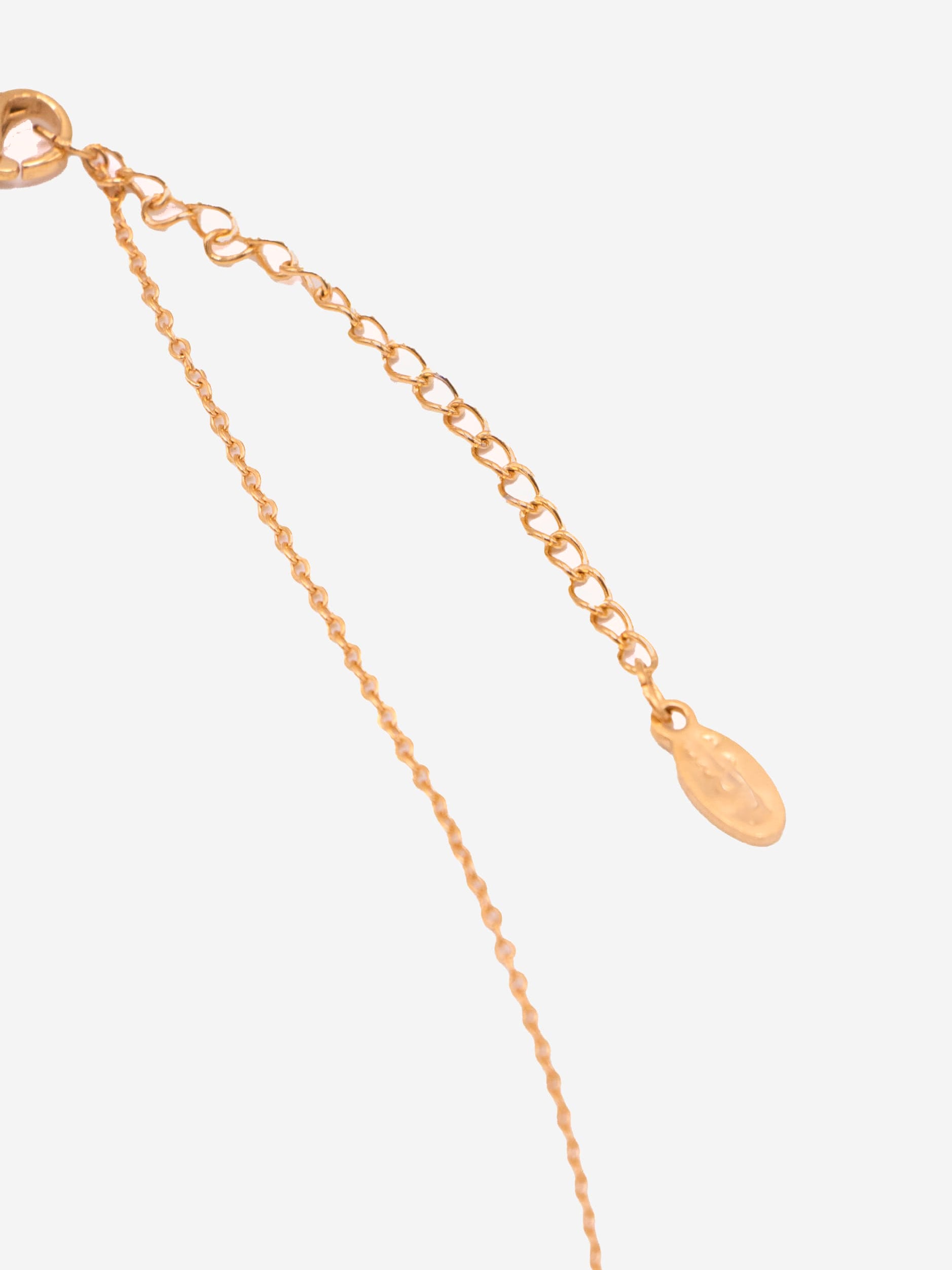 Necklace with round discs - gold