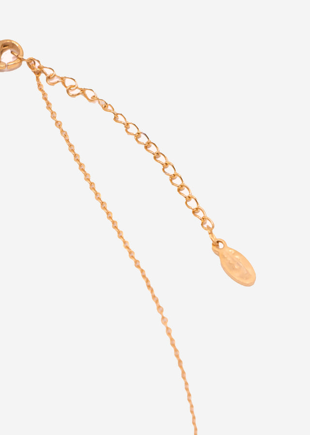 Necklace with round discs - gold