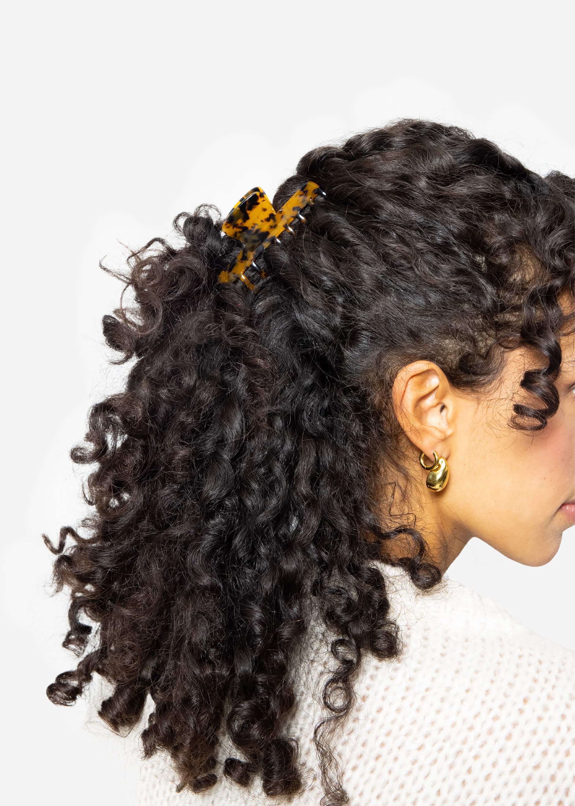 Brown tortoiseshell hair clip