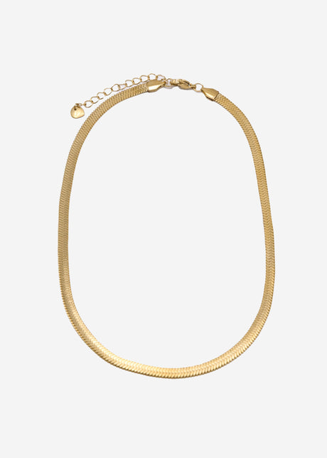 Flat necklace, gold by SASSYCLASSY