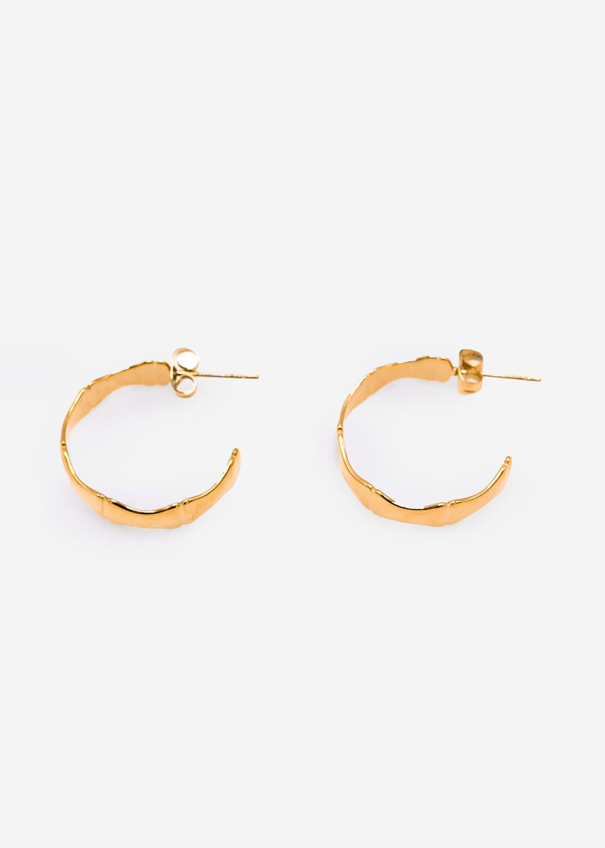 Geschwungene Creolen, gold