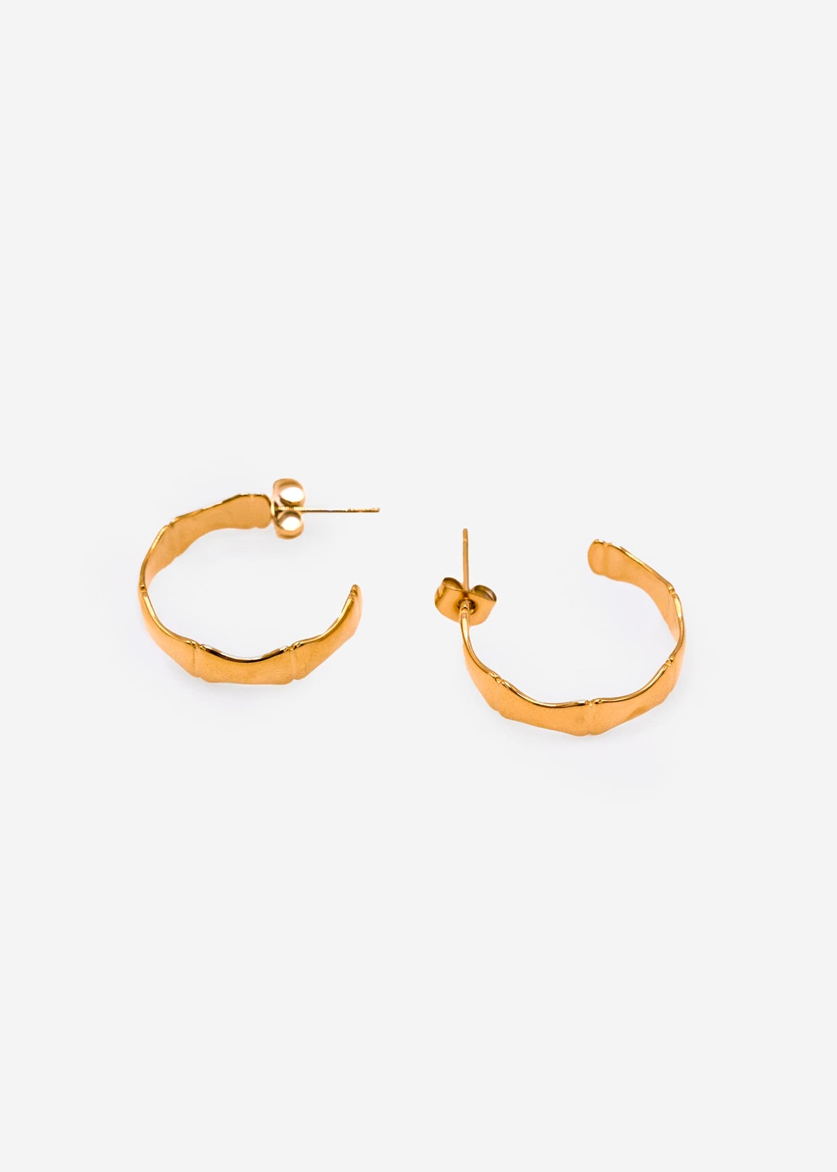 Geschwungene Creolen, gold