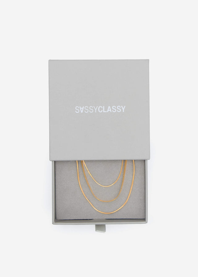 Layered necklace - gold
