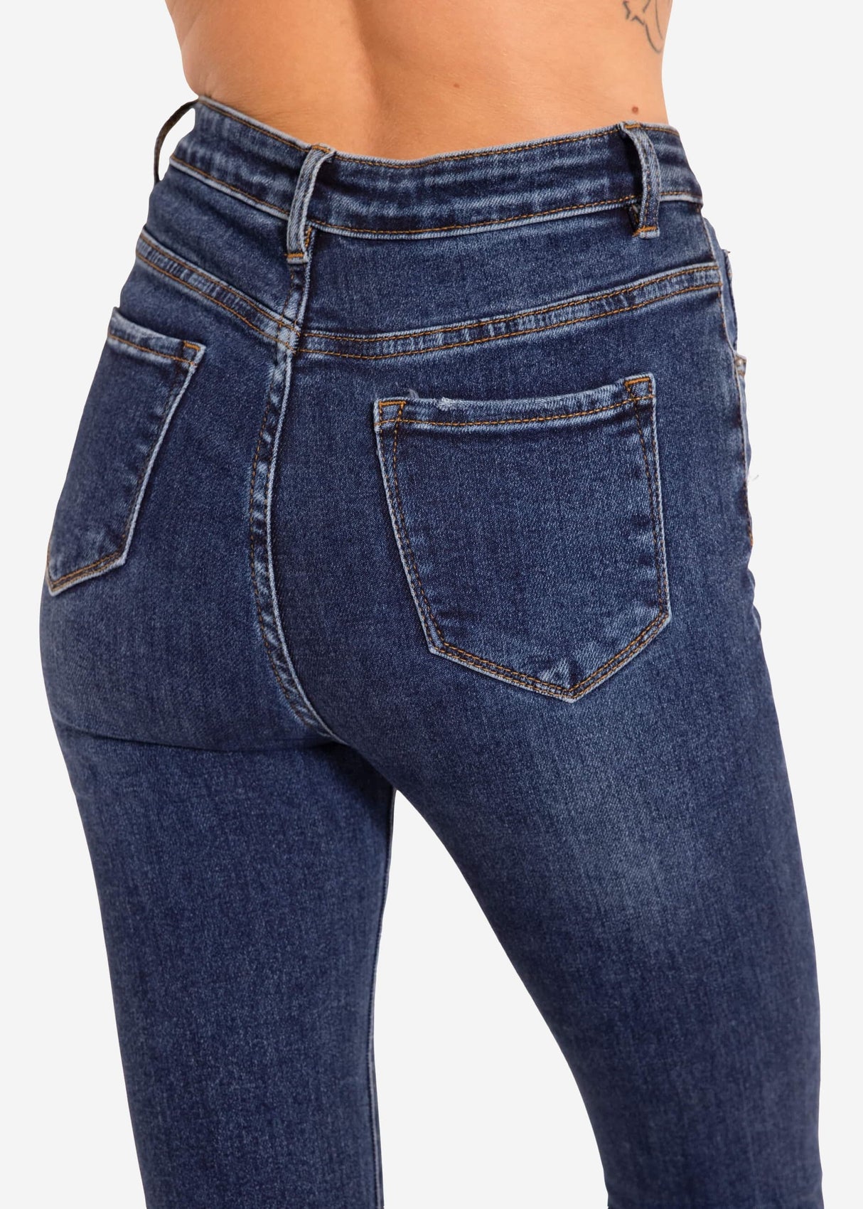 Highwaist Jeans - dunkelblau