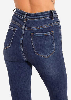 Highwaist Jeans - dunkelblau