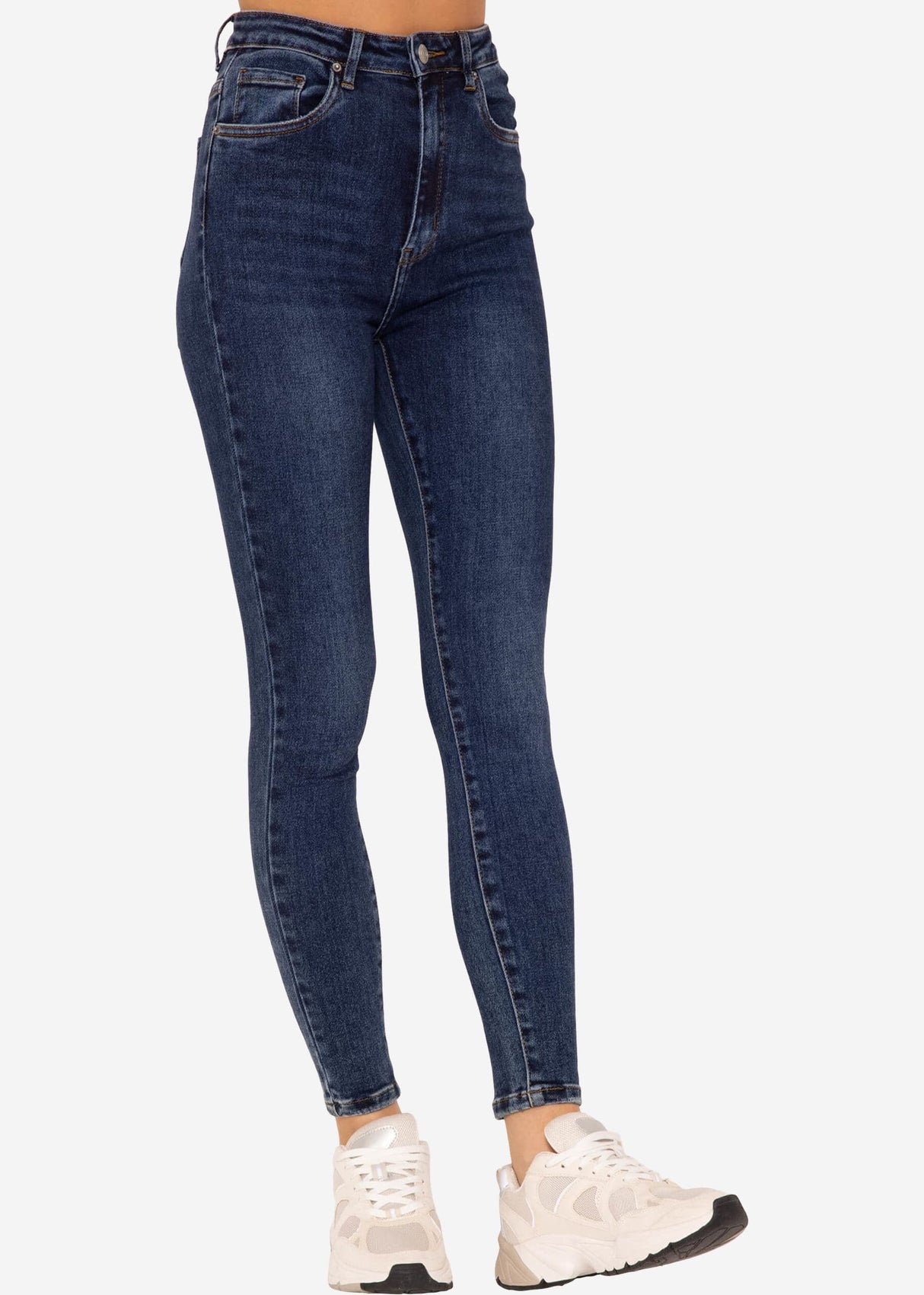 Highwaist Jeans - dunkelblau