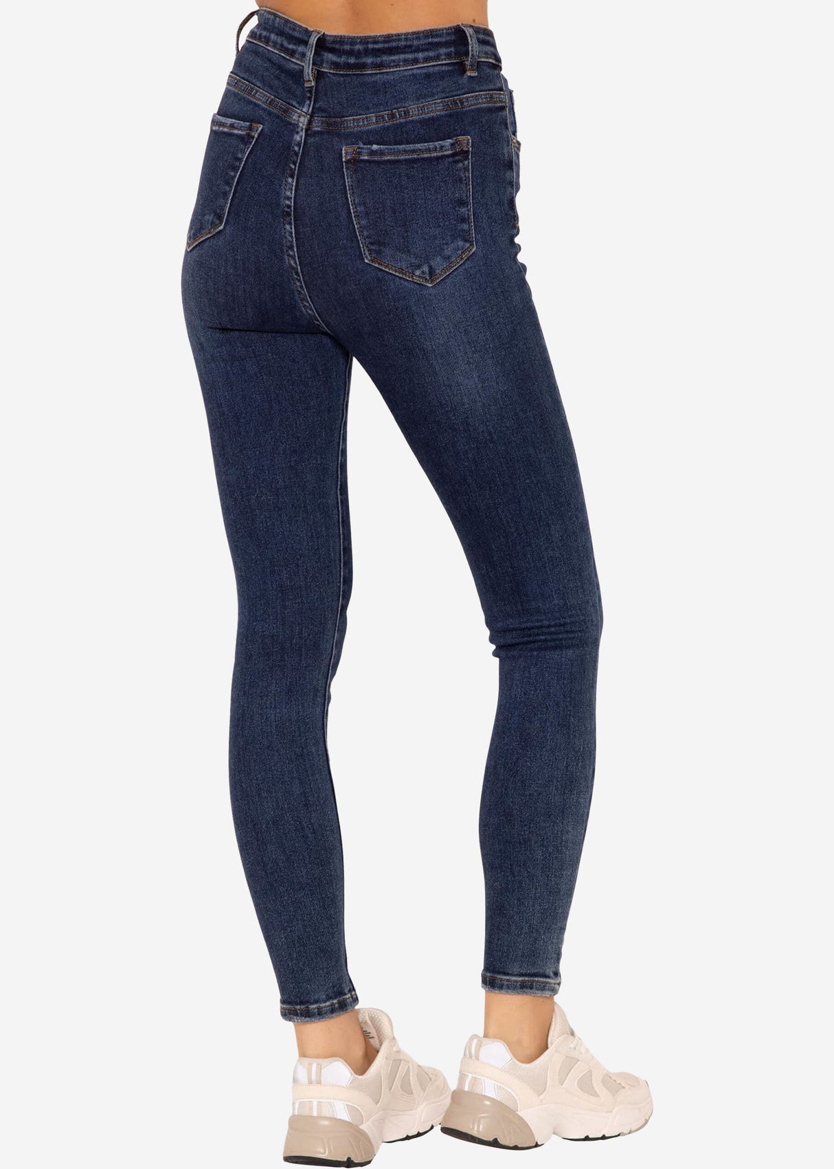 Highwaist Jeans - dunkelblau