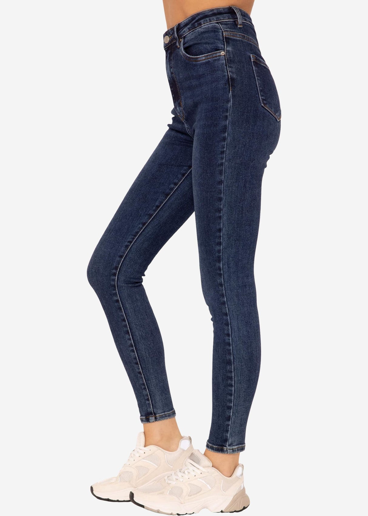 Highwaist Jeans - dunkelblau