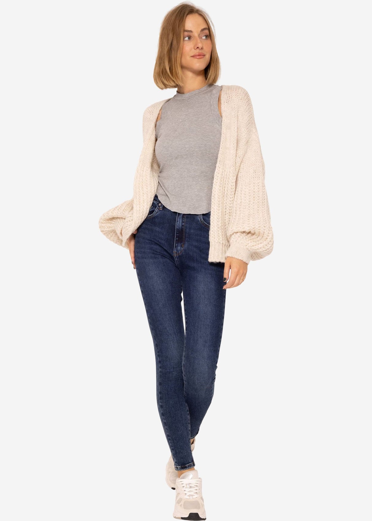 Highwaist Jeans - dunkelblau