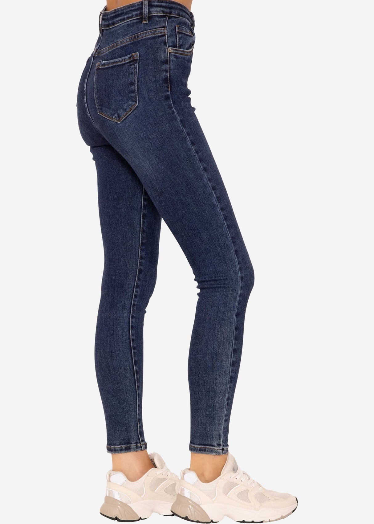 Highwaist Jeans - dunkelblau