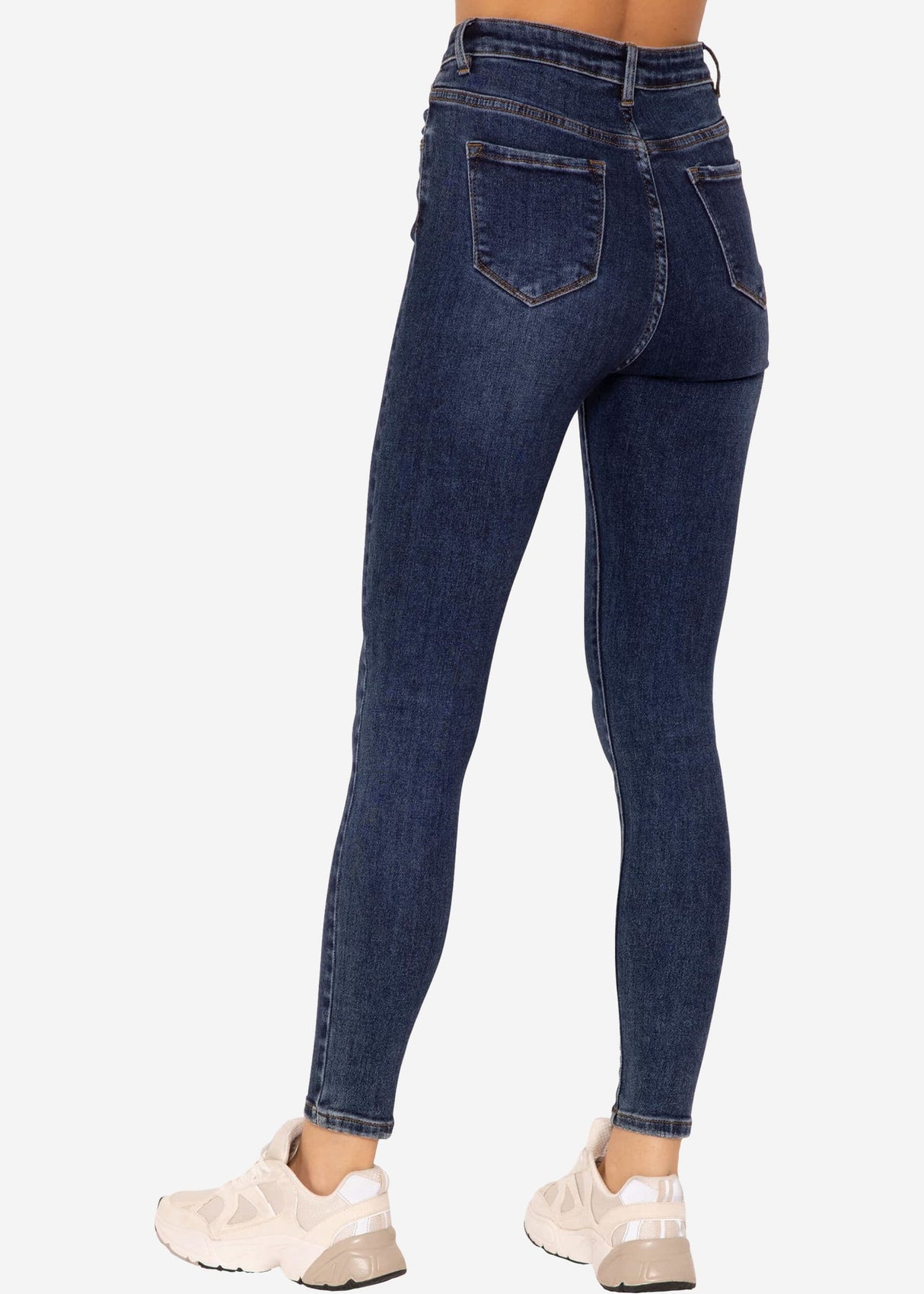 Highwaist Jeans - dunkelblau