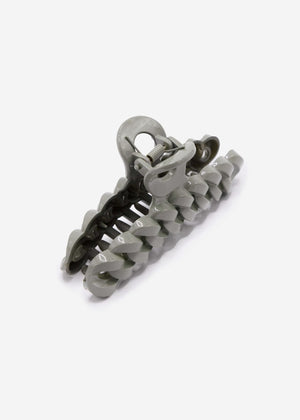 Chain link hair clip, green