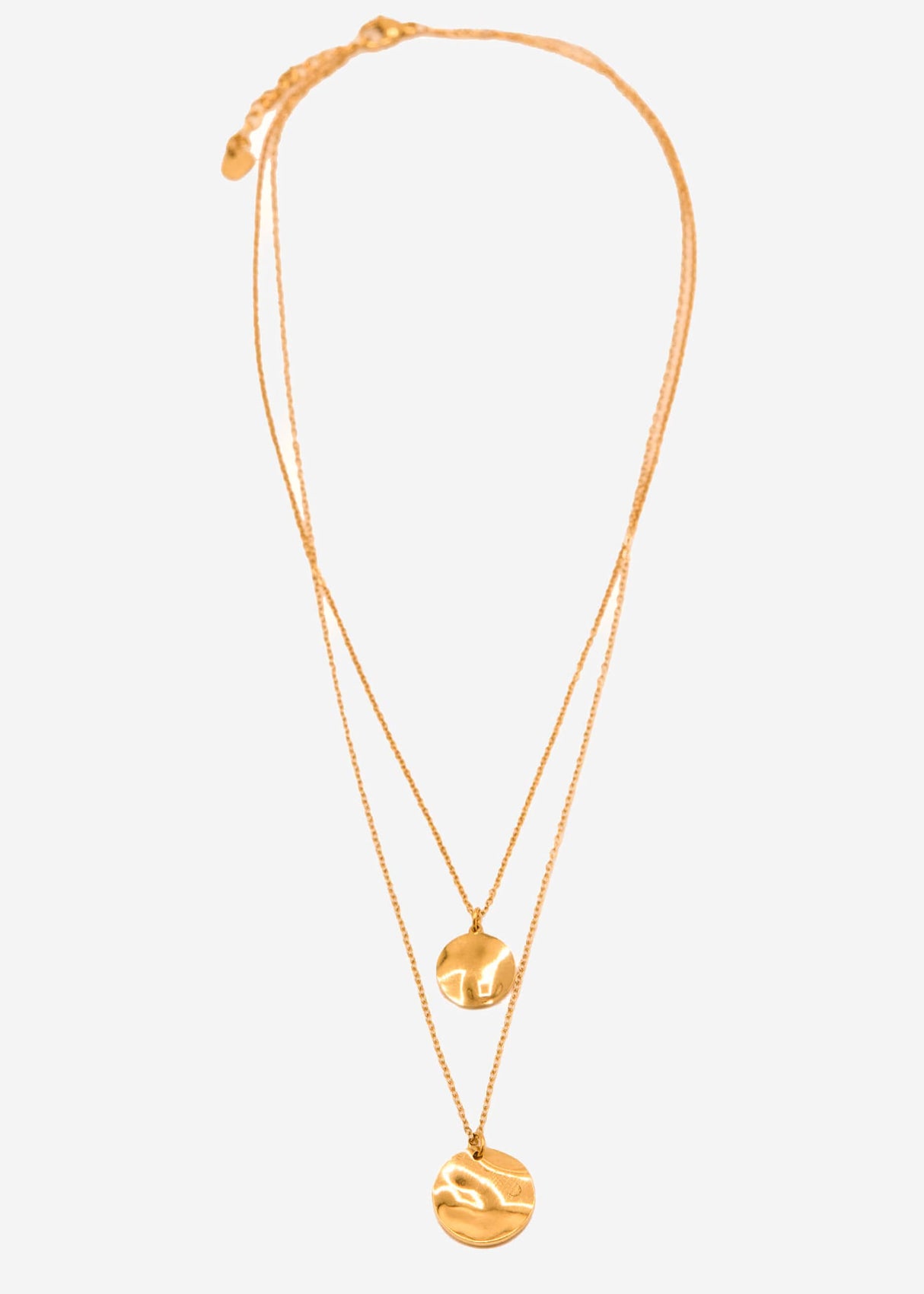 Kombinierte Kette mit Anhängern, gold