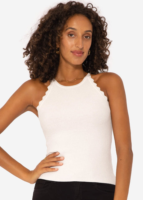 Lurex knit top - off-white by SASSYCLASSY