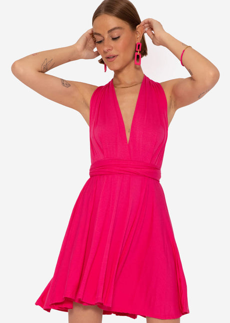 Multiway-Kleid, himbeerrot von SASSYCLASSY