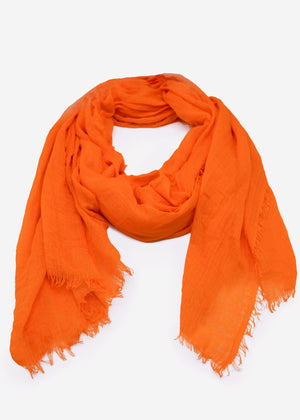 Musselin Schal, orange
