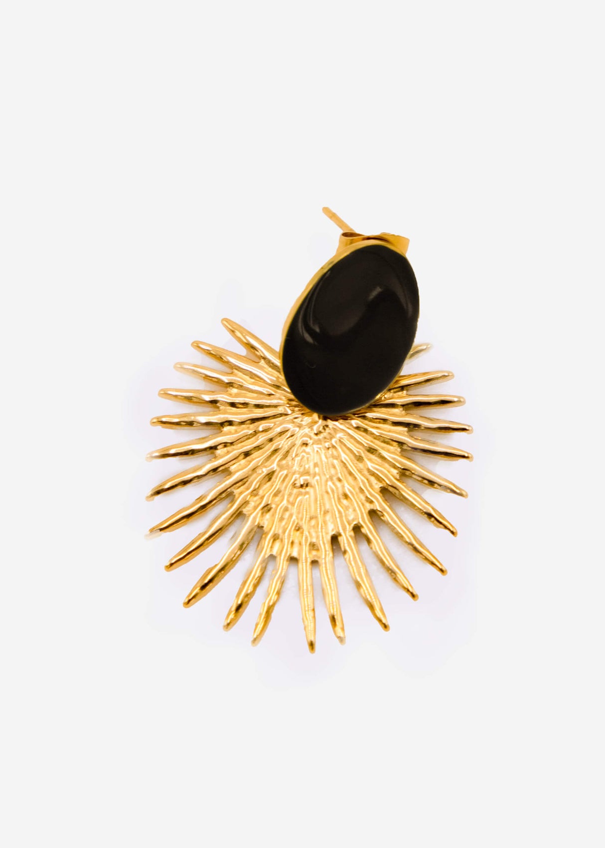 Ohrstecker mit Emaille, gold