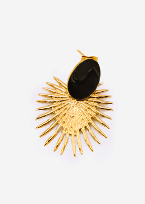 Ohrstecker mit Emaille, gold