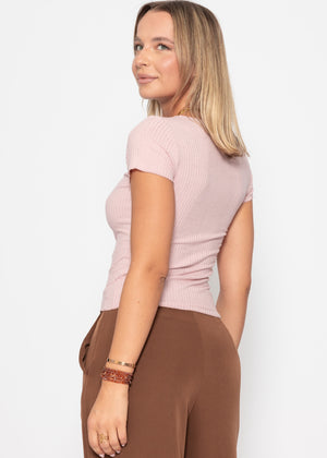 Crop shirt, pink