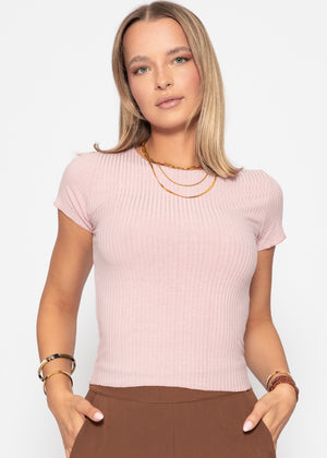 Crop shirt, pink