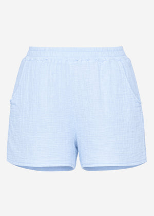 Musselin Shorts - hellblau