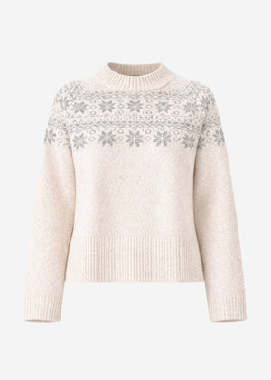 Fair Isle jumper - light beige