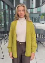 Oversize cardigan - olive green