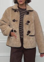 Teddyfell Jacke - beige