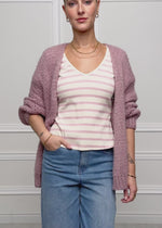 Oversized cardigan - old pink
