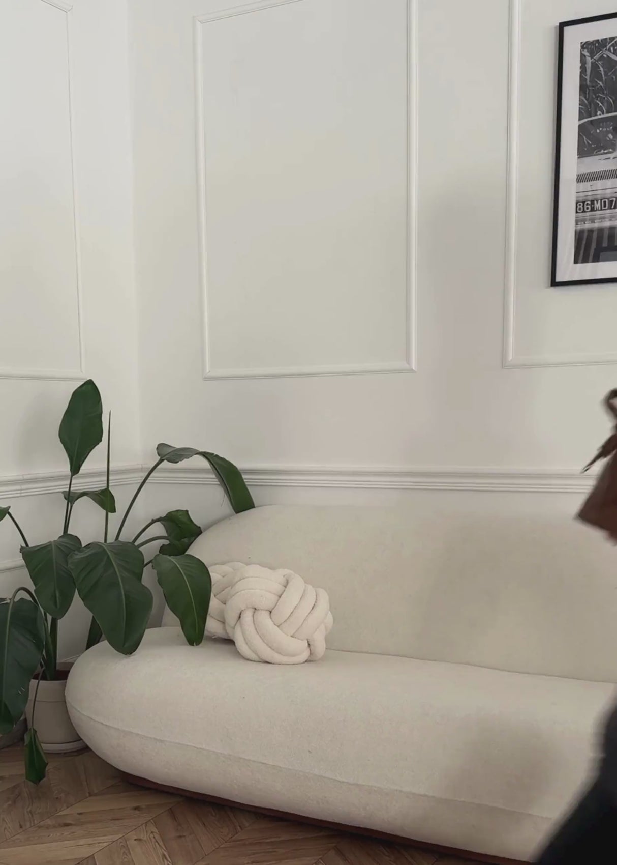 Mesh Langarmshirt mit Punkten - braun