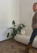 Pullover mit Leo-Streifen - taupe