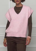 Pullunder mit V-Ausschnitt - rosa - SASSYCLASSY