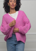 Oversized cardigan, pink