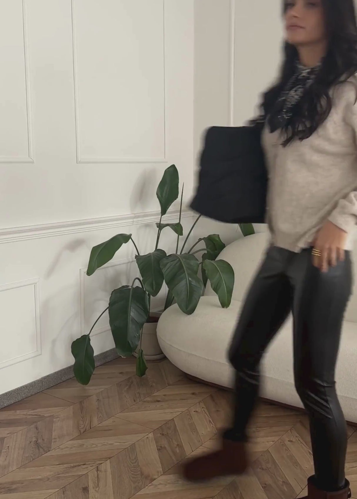 Cardigan with heart buttons - greige