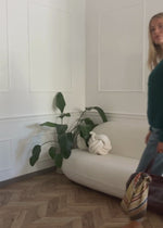 Cardigan mit V-Ausschnitt und Knopfleiste - dunkelgrün