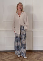 Sugging pants with print - blue