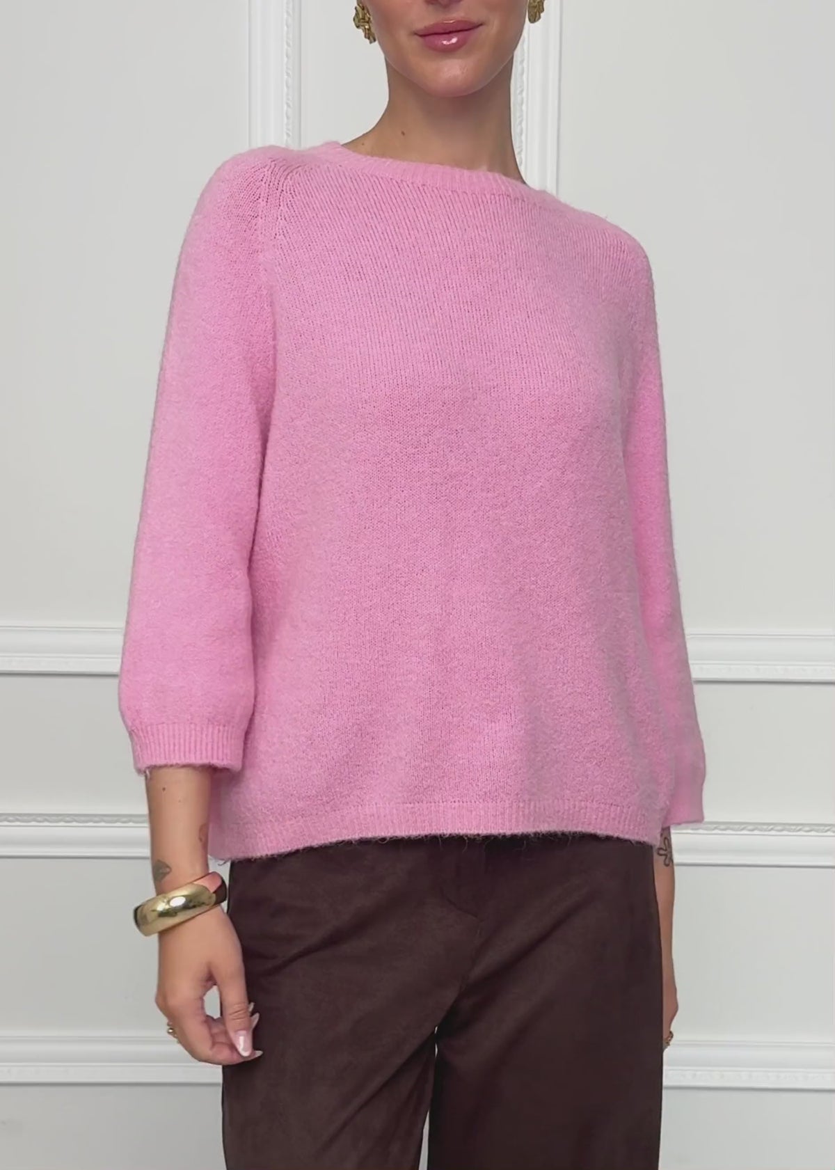 Strickoberteil - rosa von SASSYCLASSY