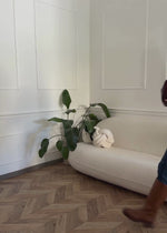 Gestreifter Pullover - plum-rosa